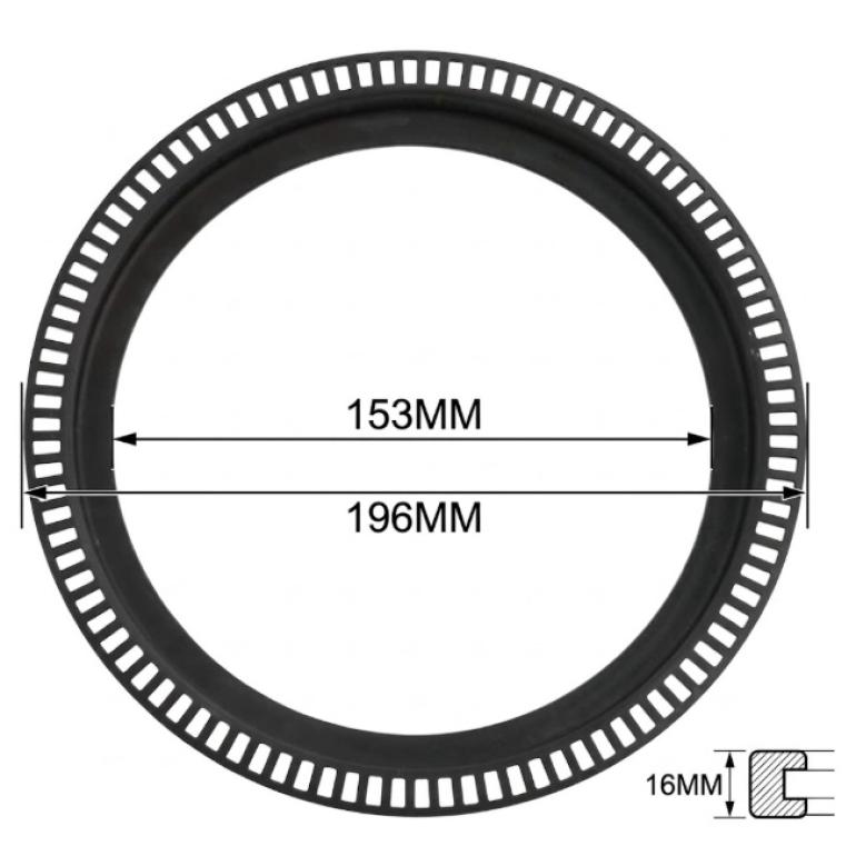 REAR ABS SENSOR EXCITER PULSE RING