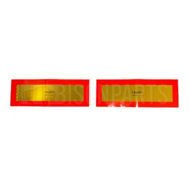 MARKER BOARD TYPE 6 & 7 ECE 70 AMBER / YELLOW SELF ADHESIVE (PAIR)