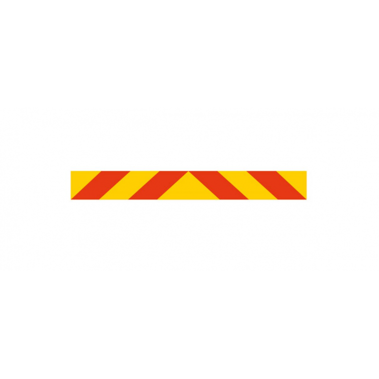 SELF ADHESIVE AMBER / YELLOW MARKER BOARD CHEVRON