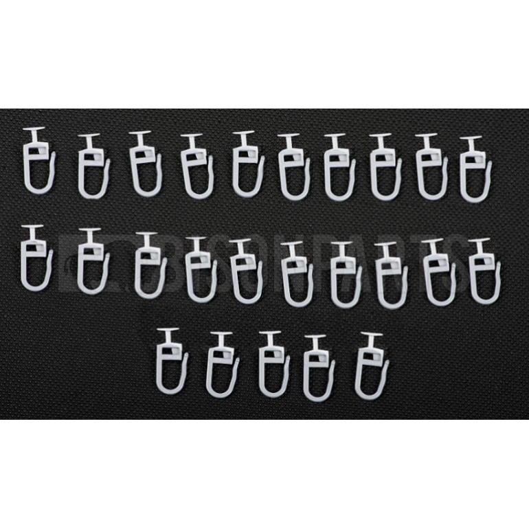 CAB CURTAIN HOOKS (PKT OF 25) 
