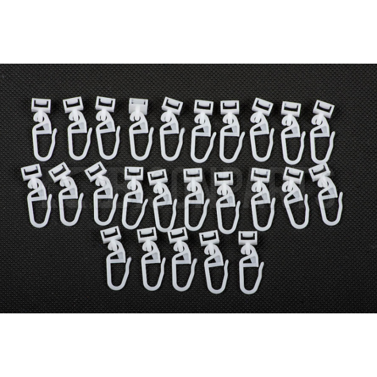 CAB CURTAIN HOOKS (PACK OF 25) 