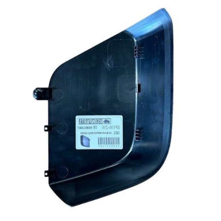 BLACK TEXTURED WIDE ANGLE MIRROR BACK COVER DRIVER SIDE RH