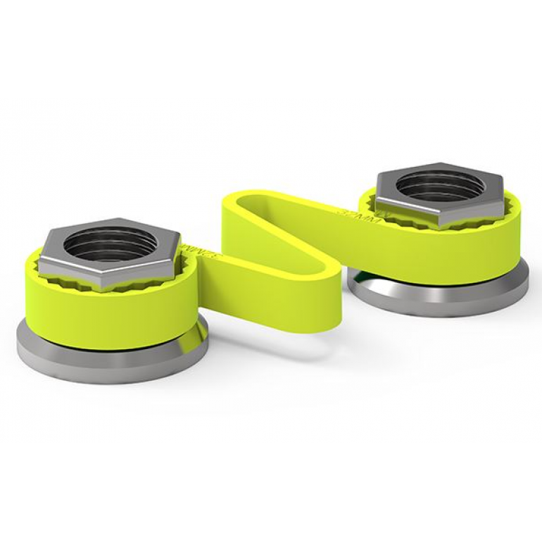 27MM FLUORESCENT YELLOW WHEEL NUT CHECKLINK
