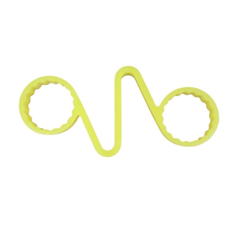30MM FLUORESCENT YELLOW WHEEL NUT CHECKLINK