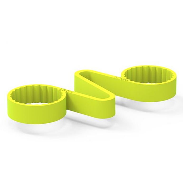 33MM FLUORESCENT YELLOW WHEEL NUT CHECKLINK (PKT 100)
