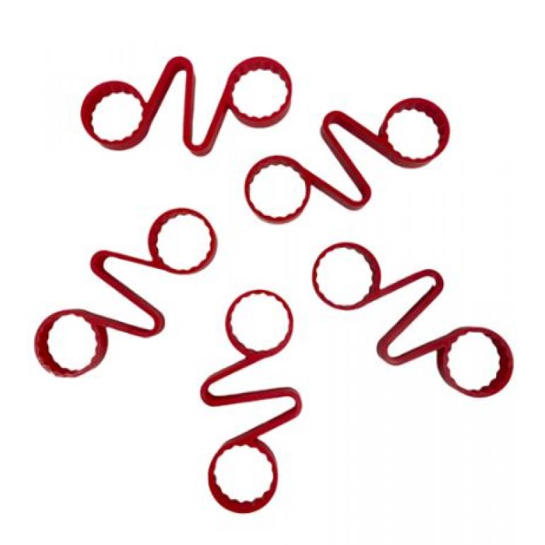 33MM WHEEL NUT CHECKLINK RED (PKT 5)