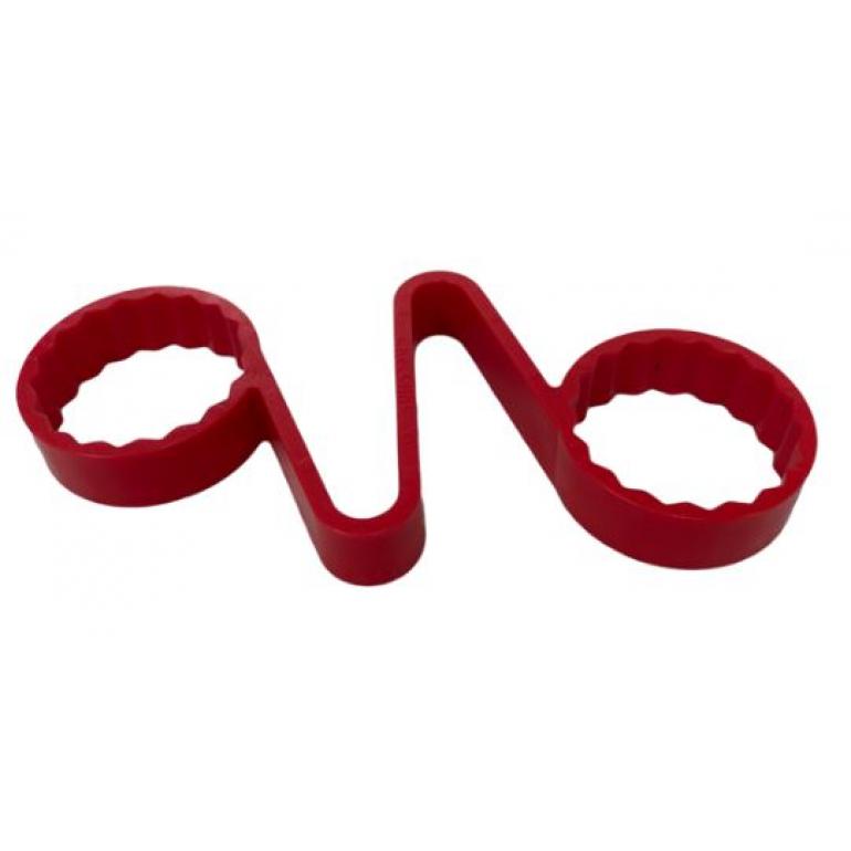 33MM WHEEL NUT CHECKLINK RED (PKT 5)