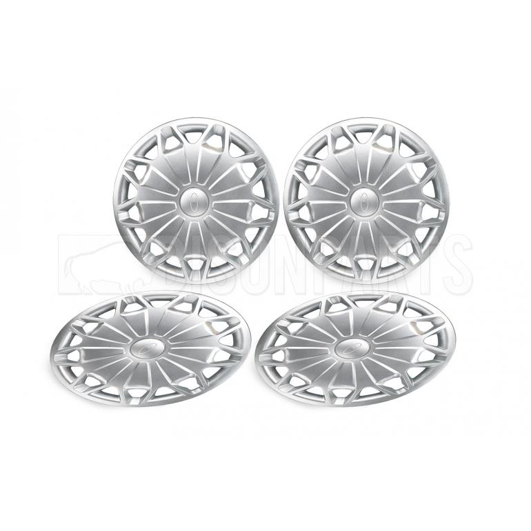 15" Wheel Trims For Ford Fiesta Covers Hub Caps Carbon SB 4x