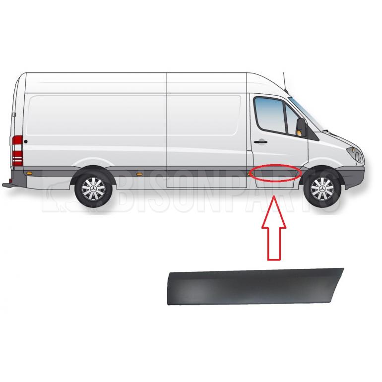 FRONT DOOR PROTECTIVE TRIM DRIVER SIDE RH