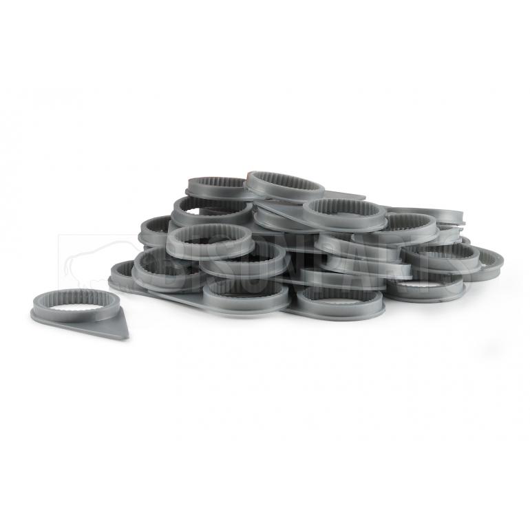 33MM WHEEL NUT INDICATOR SILVER METALLIC (PKT 10)