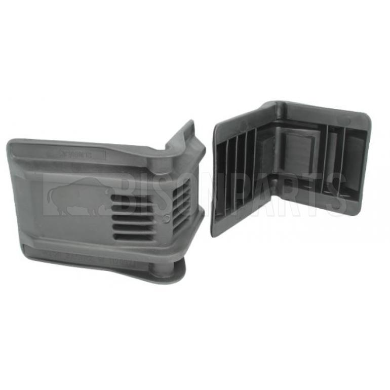 UNIVERSAL PLASTIC BELT PROTECTOR STRAP GUARD FOR PALLETS (Pack of 12) BLACK