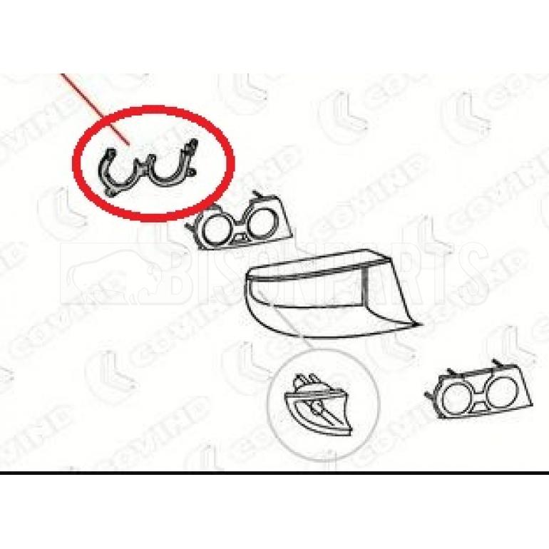 FOG & SPOT LAMP SUPPORT BRACKET DRIVER SIDE RH