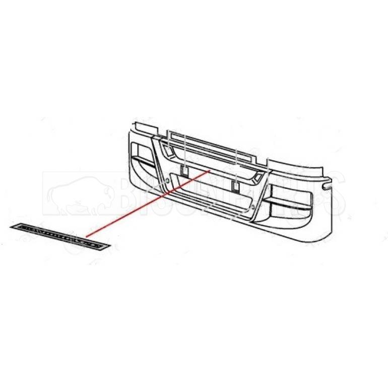 FRONT BUMPER UPPER TREAD PLATE