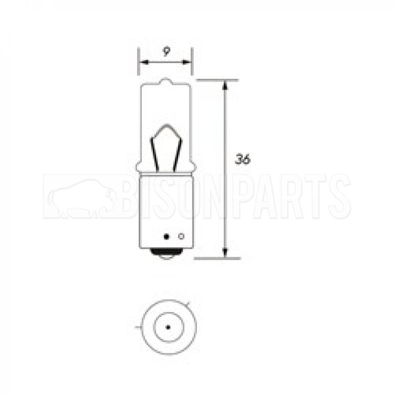 SINGLE CONTACT BULB 24 VOLT (PKT 10)