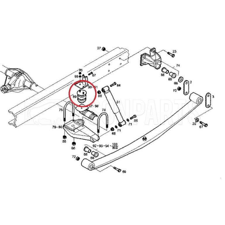 REAR BUMP STOP 