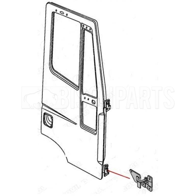 LOWER DOOR HINGE ASSEMBLY DRIVER SIDE RH