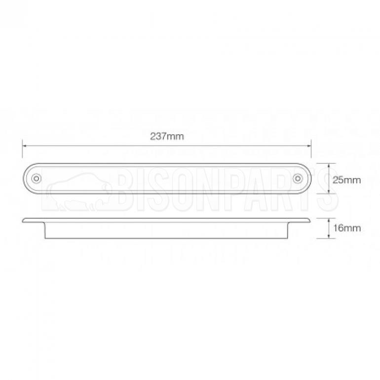LED REAR HIGH MOUNT STOP BRAKE LIGHT 12/24 VOLT