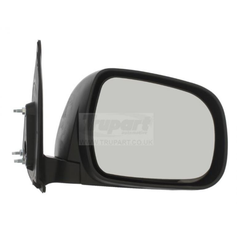 BLACK TEXTURED MANUAL ADJUST MIRROR HEAD DRIVER SIDE RH