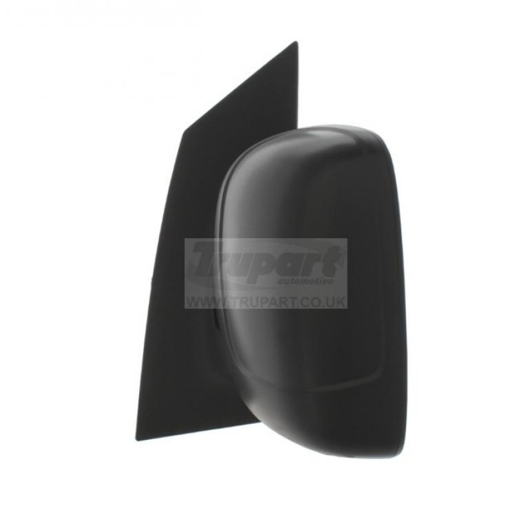 BLACK TEXTURED MANUAL CABLE ADJUST MIRROR HEAD PASSENGER SUDE LH