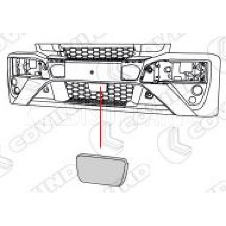 FRONT BUMPER CENTRE BLANK CAP