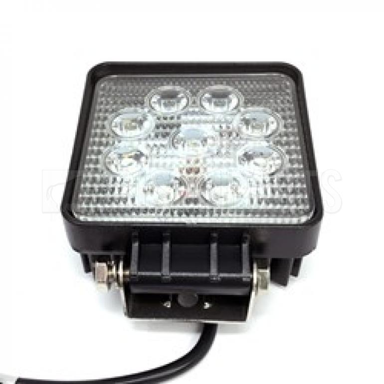 SQUARE LED FLOOD BEAM WORKLAMP 9-60V / 27W