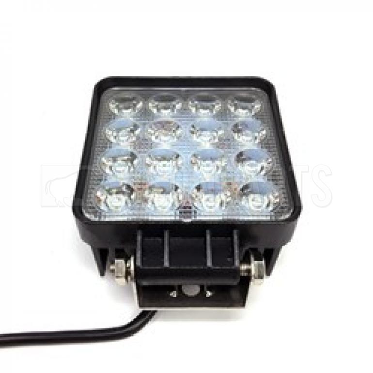 SQUARE LED FLOOD BEAM WORKLAMP 9-60V / 27W