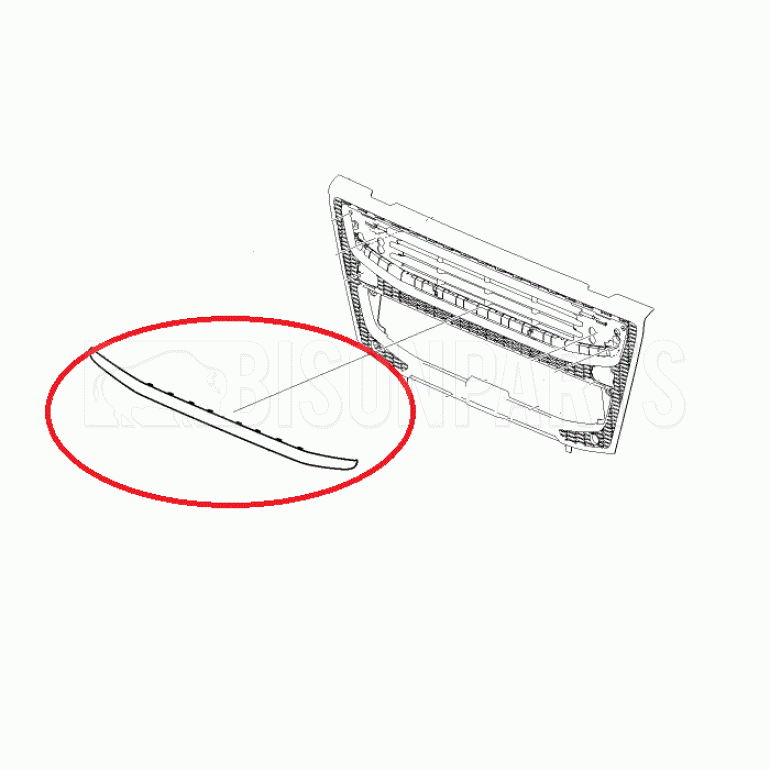 UPPER GRILLE PANEL LOWER INSERT STRIP