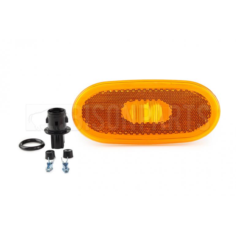 AMBER SIDE MARKER LAMP REPLACEMENT LENS KIT FITS RH OR LH