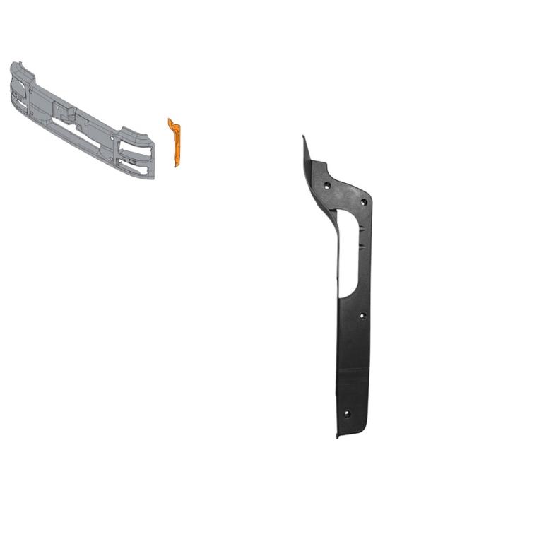 FRONT BUMPER END CAP PASSENGER SIDE LH