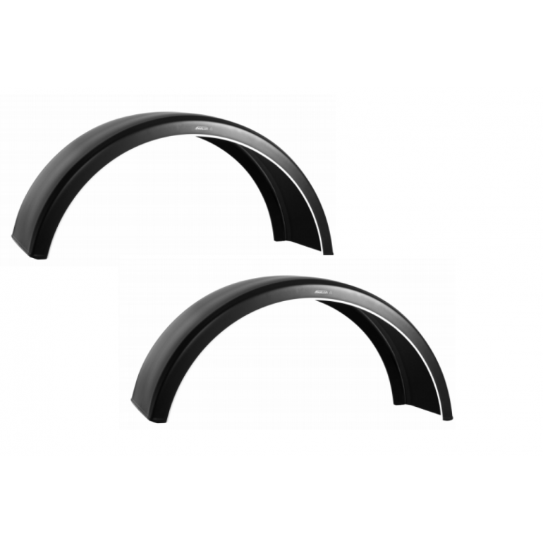 PARLOK 'WHITE LINE' TWIN WHEEL MUDGUARDS (PAIR)