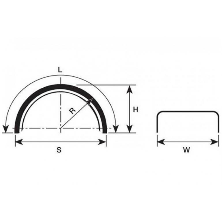 PARLOK 'WHITE LINE' TWIN WHEEL MUDGUARDS (PAIR)