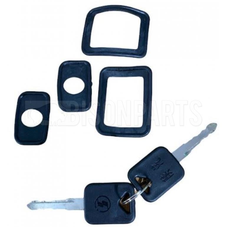 OUTER DOOR HANDLES WITH LOCKS & KEYS RH & LH (PAIR)