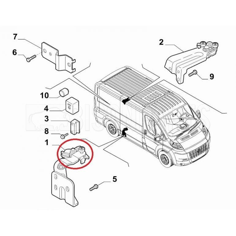 SIDE SLIDING DOOR LOWER HINGE ROLLER GUIDE KIT