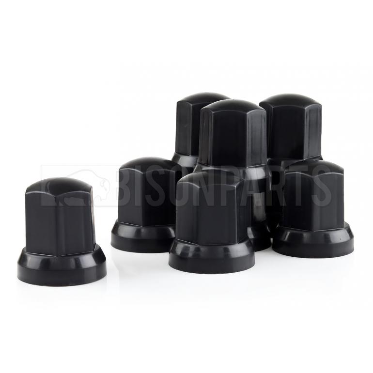 32MM BLACK WHEEL NUT COVER (PKT 10)