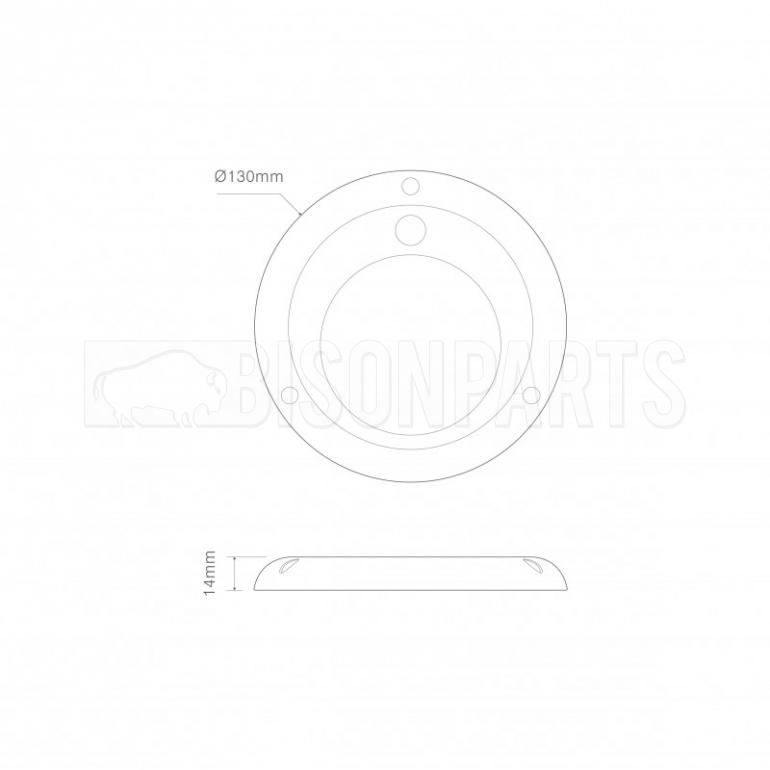 LED PIR SENSOR ROUND INTERIOR LAMP