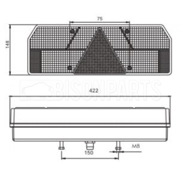 REAR COMBINATION LAMP PASSENGER SIDE LH
