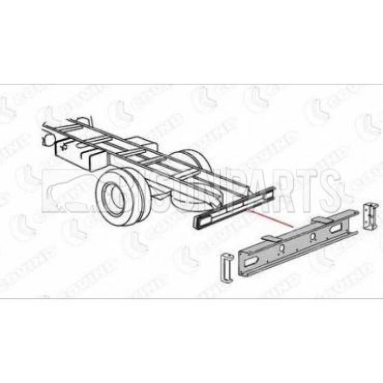 REAR BUMPER BAR RUN & LAMPS ASSEMBLY