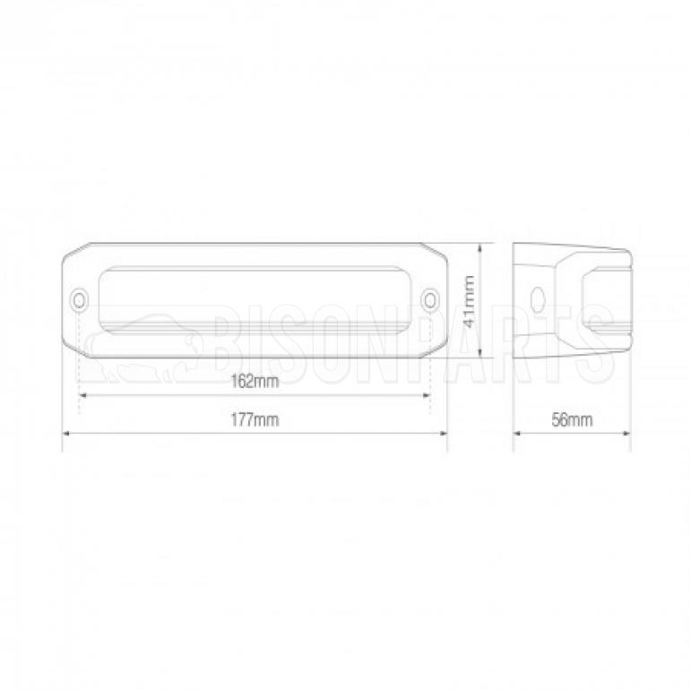 LED WIDE ANGLE CORNER WARNING LAMP