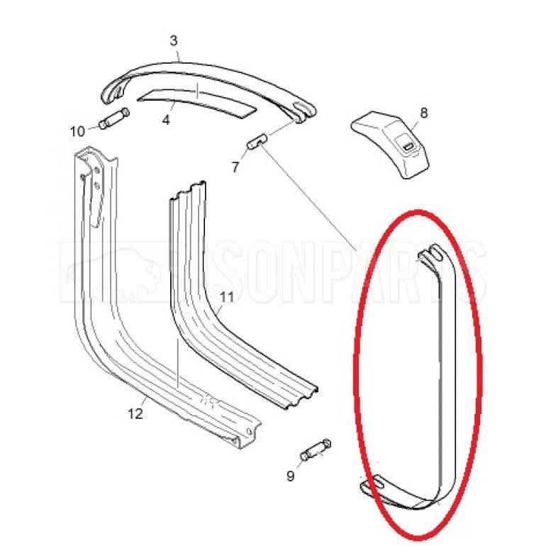 FRONT LOWER FUEL TANK STRAP