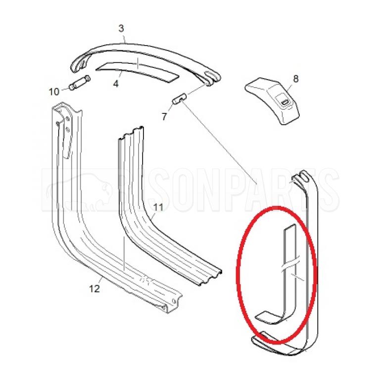 FUEL TANK STRAP RUBBER