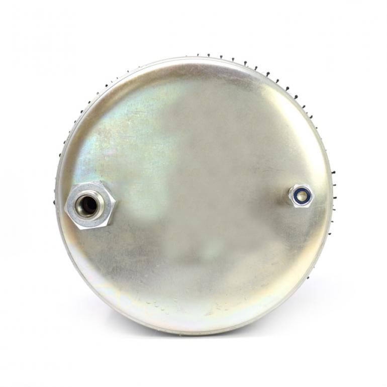 PUSHER AXLE SUSPENSION AIR SPRING WITH STEEL PISTON