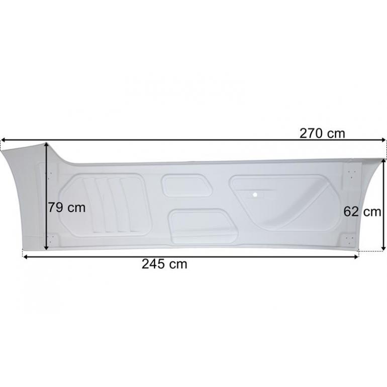 LONG SIDE FAIRING SKIRT PANEL DRIVER SIDE RH