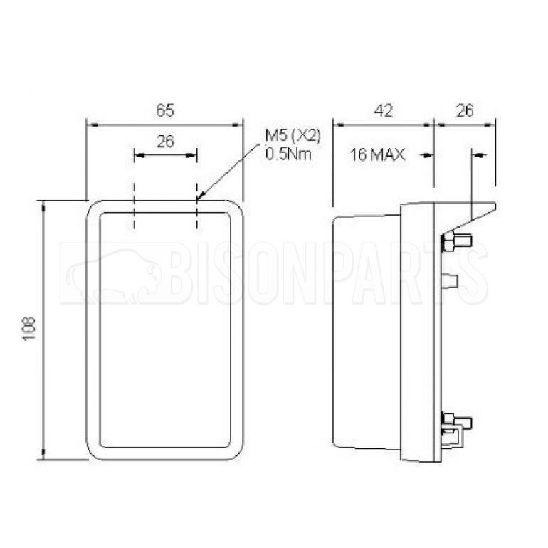 AMBER SIDE MARKER LAMP