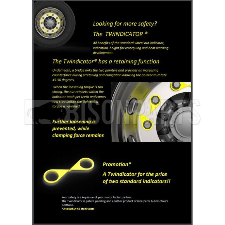 32MM HIGH TEMP WHEEL NUT TWINDICATOR (PKT50)
