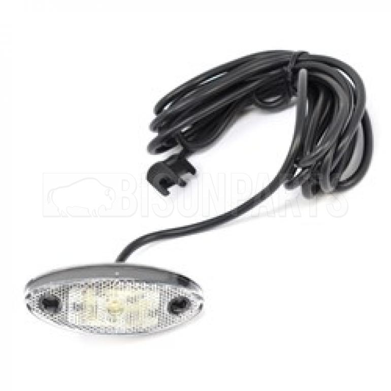 FRONT CLEAR LED MARKER LAMP 12/24 VOLT