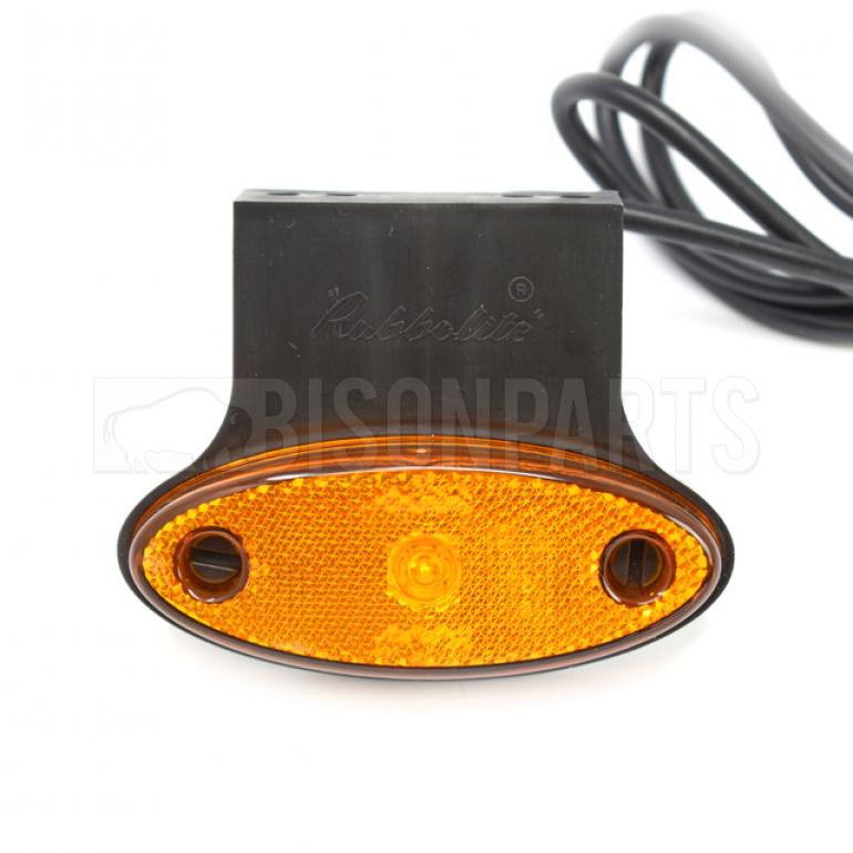 LED AMBER SIDE AMRKER LAMP C/W BRACKET 12/24 VOLT
