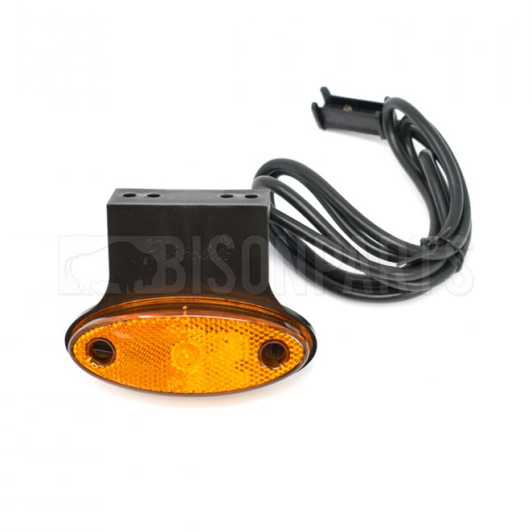 LED AMBER SIDE AMRKER LAMP C/W BRACKET 12/24 VOLT
