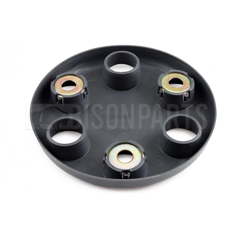 DARK GREY 6 HOLE WHEEL COVERS FITS RH & LH (PKT 4)