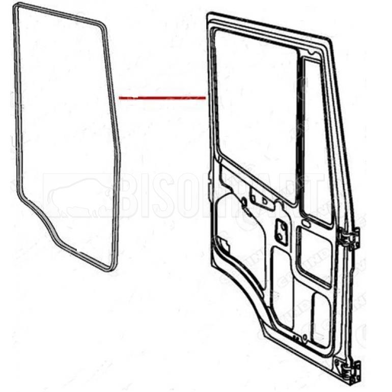 CAB WINDOW WEATHER STRIP FITS RH OR LH