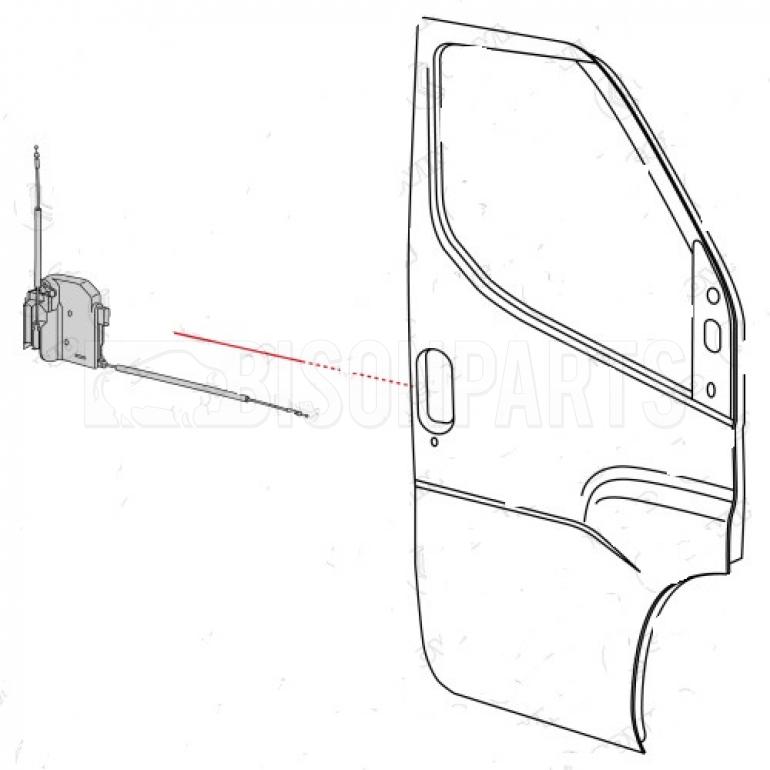 FRONT DOOR ELECTRIC LOCK CABLE DRIVER SIDE RH